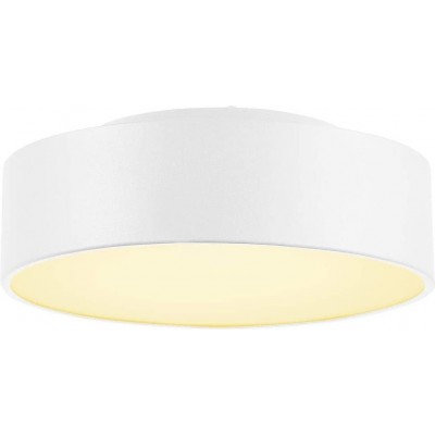 281,95 € Free Shipping | Indoor ceiling light 15W 3000K Warm light. Cylindrical Shape 28×28 cm. LED Living room, dining room and lobby. Modern Style. Acrylic and Aluminum. White Color