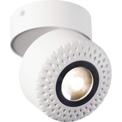 Внутренний точечный светильник 17W Круглый Форма 10×10 cm. Регулируемый Гостинная, столовая и лобби. Акрил и Алюминий. Белый Цвет