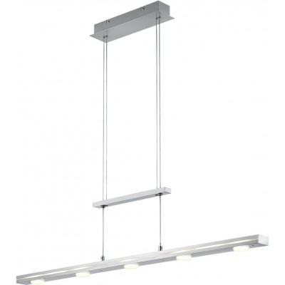 Hanging lamp Trio 160×100 cm. 5 light points Metal casting. Nickel Color