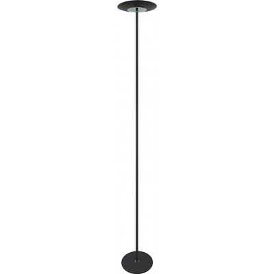 Lampada da pavimento 24W Forma Rotonda 183×27 cm. Sala da pranzo, camera da letto e atrio. Metallo. Colore nero