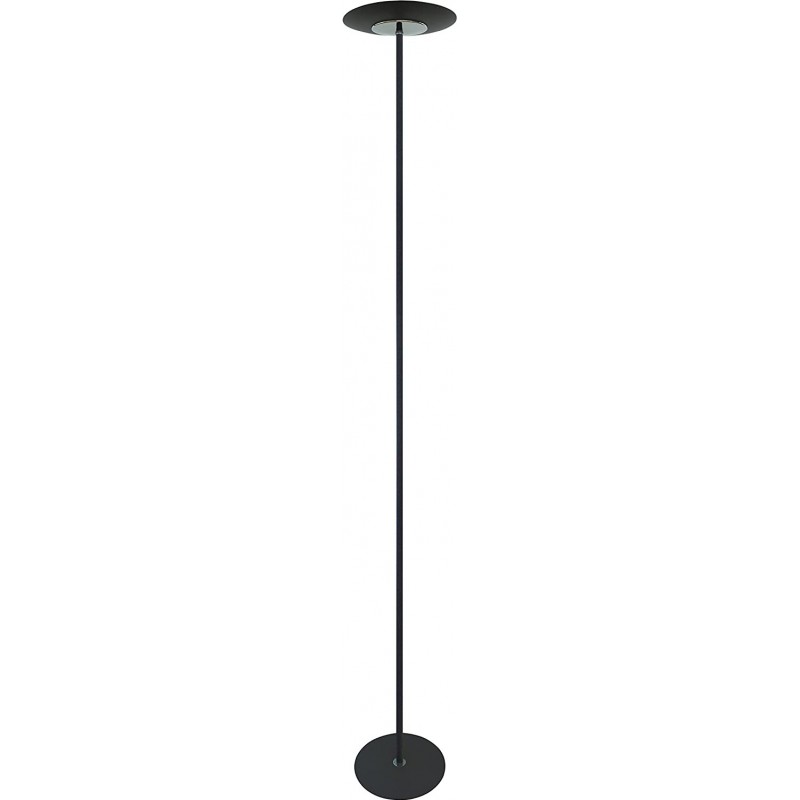 149,95 € Envío gratis | Lámpara de pie 24W Forma Redonda 183×27 cm. Comedor, dormitorio y vestíbulo. Metal. Color negro