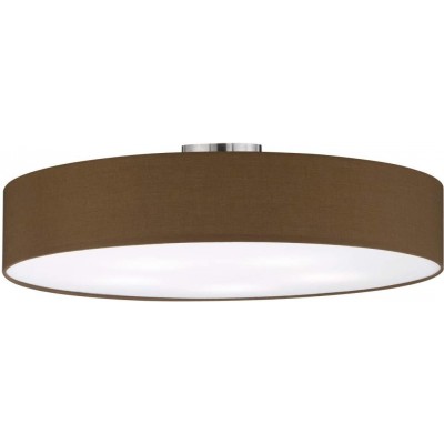 139,95 € Envio grátis | Luz de teto interna Trio 65×65 cm. 5 pontos de luz Metais e têxtil. Cor castanho