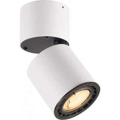188,95 € Free Shipping | Indoor spotlight 12W 3000K Warm light. Cylindrical Shape 16×8 cm. Position adjustable LED Dining room, bedroom and lobby. Modern Style. Aluminum. White Color