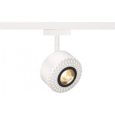 123,95 € Envoi gratuit | Projecteur d'intérieur 17W 13×10 cm. LED réglable. Installation dans le système voie-rail Acrylique et aluminium. Couleur blanc