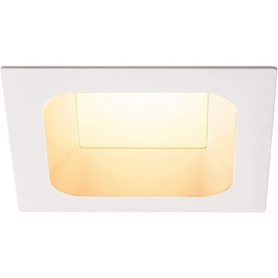 143,95 € Free Shipping | Recessed lighting 22W 3000K Warm light. Square Shape 14×14 cm. Dimmable LED Living room, dining room and lobby. Modern and industrial Style. Aluminum and PMMA. White Color