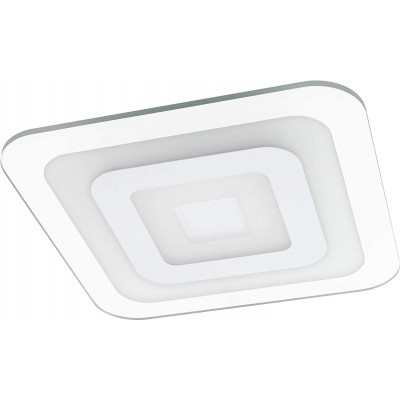 146,95 € Free Shipping | Indoor ceiling light Eglo 48×48 cm. Steel, aluminum and pmma. White Color