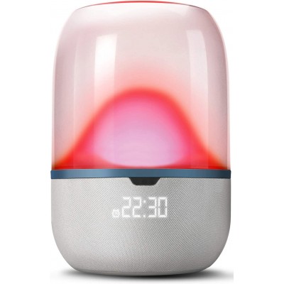 179,95 € Envío gratis | Lámpara de sobremesa 16×11 cm. Lámpara con sensor de sueño. Control por APP Smartphone. Altavoces integrados. Bluetooth Pmma. Color blanco