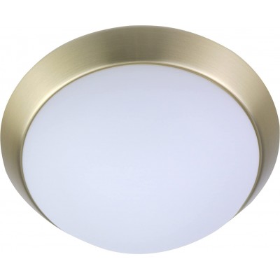 室内顶灯 圆形的 形状 35×35 cm. 传感器 LED。环形设计 客厅, 卧室 和 大堂设施. 水晶 和 金属. 金的 颜色