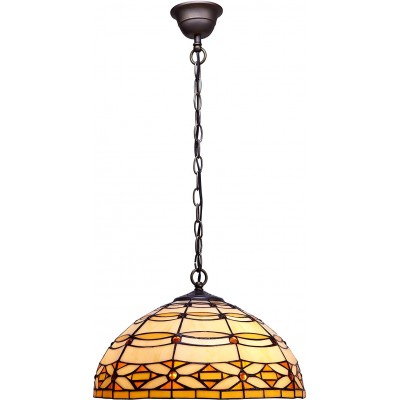 Lámpara colgante Forma Esférica 40×40 cm. Salón, comedor y dormitorio. Estilo diseño. Cristal. Color marrón