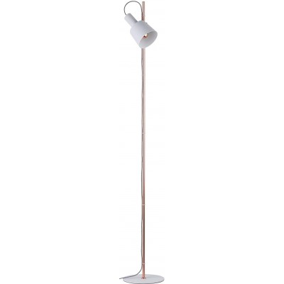 142,95 € Free Shipping | Floor lamp 20W Cylindrical Shape 152×23 cm. Living room, dining room and lobby. Nordic Style. Metal casting. White Color