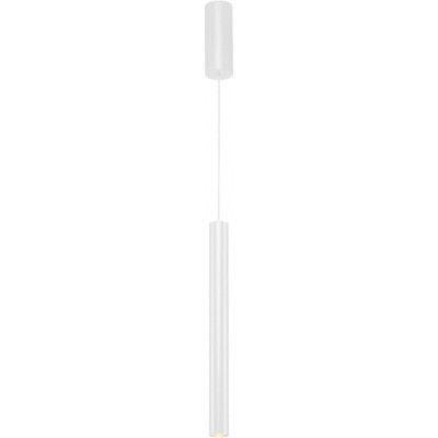 Lámpara colgante Forma Cilíndrica 45×4 cm. LED regulable en posición Salón, comedor y dormitorio. Estilo moderno. Aluminio. Color blanco