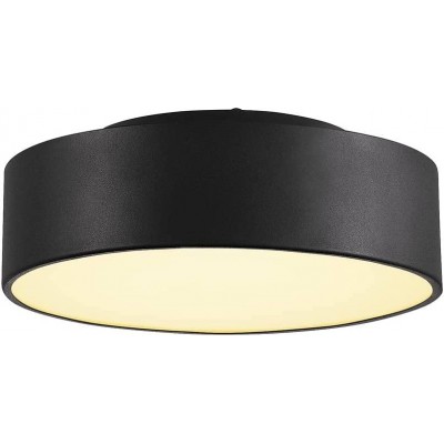 229,95 € Kostenloser Versand | Deckenlampe 16W 3000K Warmes Licht. 28×28 cm. LED Acryl und aluminium. Schwarz Farbe