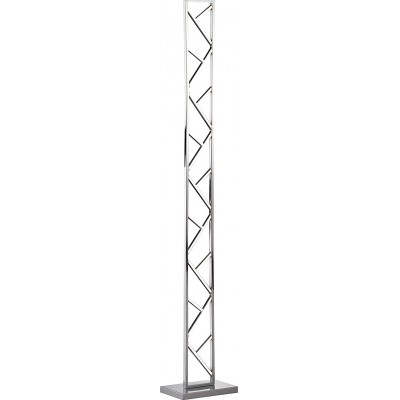 Floor lamp 23W 130×22 cm. Pmma and metal casting. Silver Color