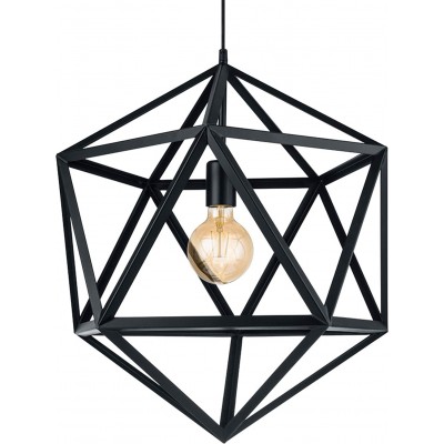 173,95 € Free Shipping | Hanging lamp Eglo 60W 150×46 cm. Living room, dining room and bedroom. Industrial Style. Steel. Black Color
