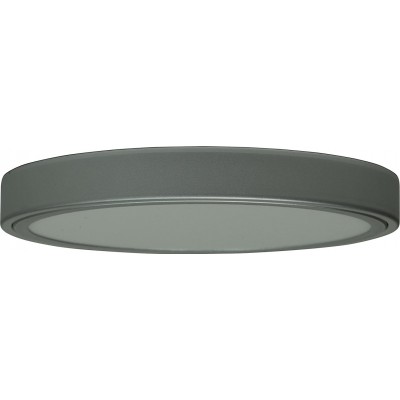 Indoor ceiling light 15W Round Shape 32×32 cm. Dining room, bedroom and lobby. Modern Style. Aluminum. Aluminum Color