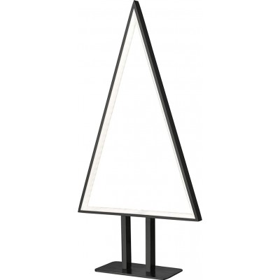 Lámpara de pie 3W 2700K Luz muy cálida. Forma Triangular 50×28 cm. Salón, comedor y vestíbulo. Estilo moderno. Aluminio. Color negro