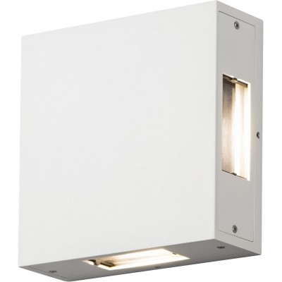 147,95 € Envío gratis | Aplique de pared exterior 12W 17×17 cm. Orientable Aluminio. Color blanco