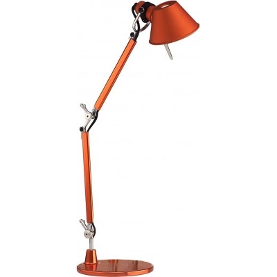 243,95 € Free Shipping | Desk lamp 46W Conical Shape 53×21 cm. Articulable Living room, dining room and lobby. Aluminum. Orange Color