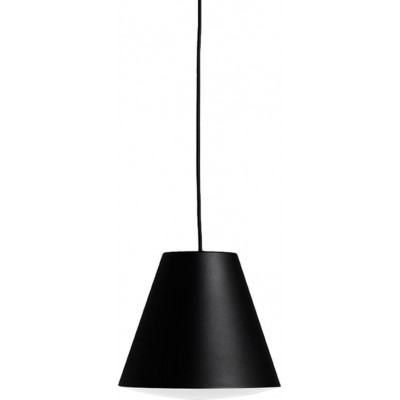 Lámpara colgante Forma Cónica 23×23 cm. Salón, comedor y dormitorio. Estilo clásico. PMMA. Color negro