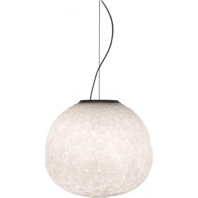 Lámpara colgante 48W Forma Esférica 180×15 cm. Salón, comedor y dormitorio. Aluminio. Color blanco