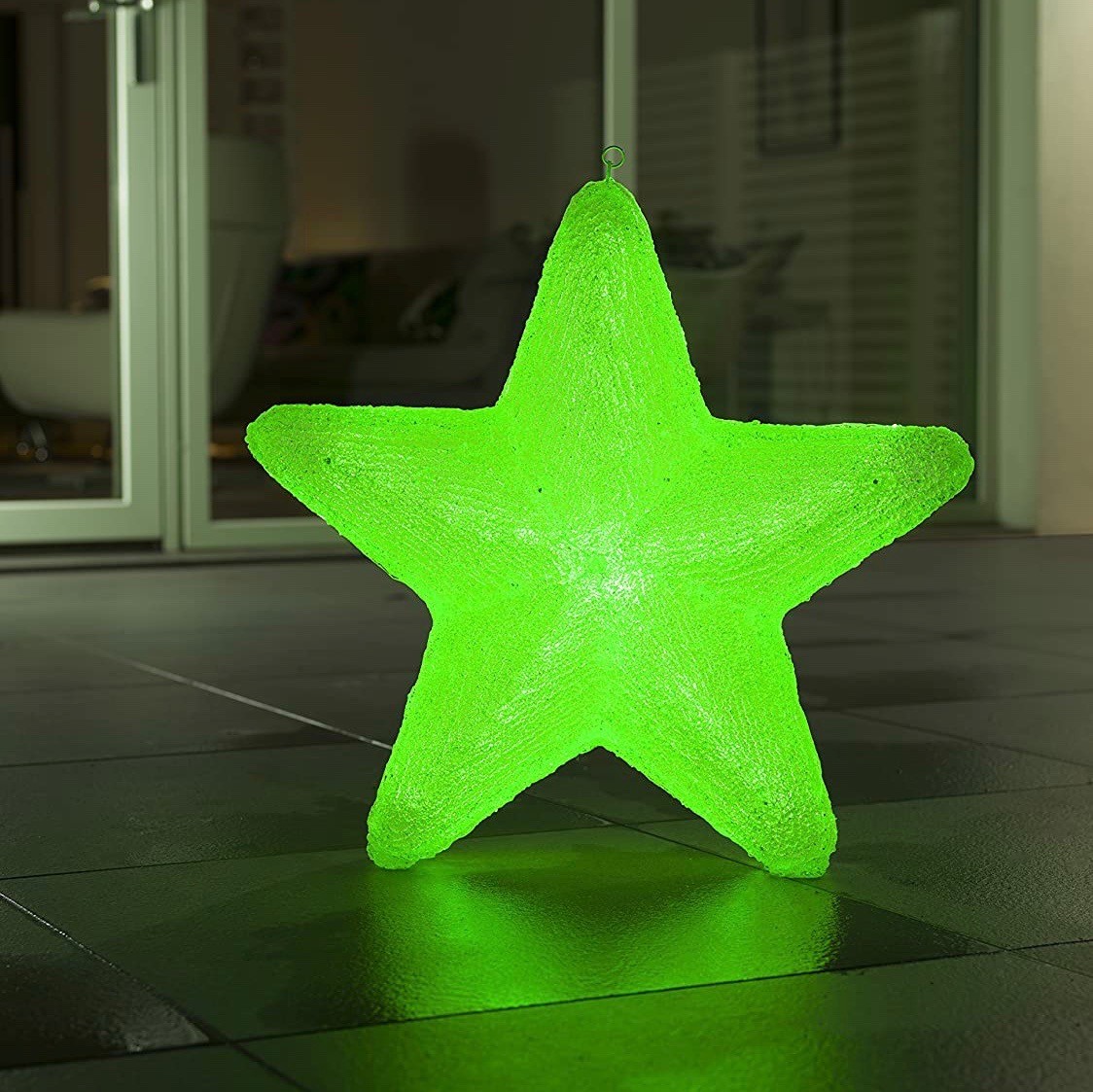 213,95 € Envío gratis | Iluminación decorativa 60×60 cm. Diseño en forma de estrella Acrílico. Color blanco