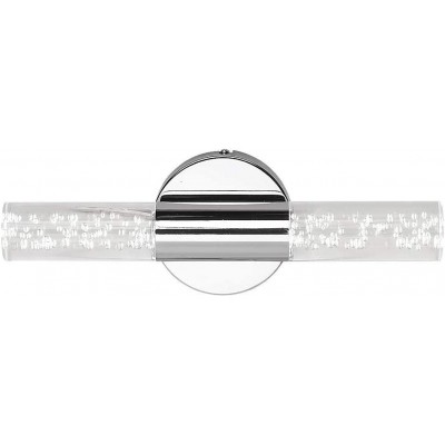 Indoor wall light 10W Extended Shape 33×11 cm. Living room, bedroom and lobby. Modern Style. Silver Color