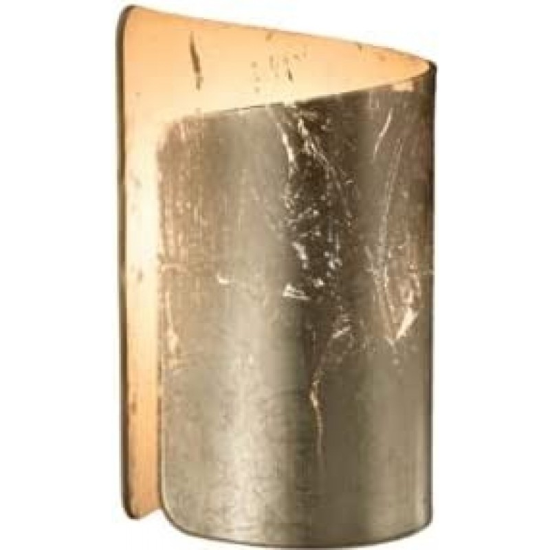 157,95 € Free Shipping | Indoor wall light 70W Cylindrical Shape 25×15 cm. Living room, bedroom and lobby. Modern Style. Metal casting and Glass. Golden Color