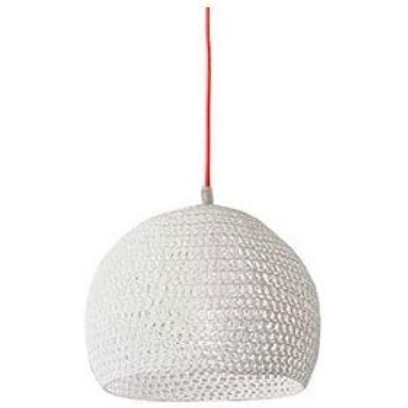 215,95 € Free Shipping | Hanging lamp Spherical Shape 21×21 cm. Living room, dining room and bedroom. Metal casting and Resin. White Color