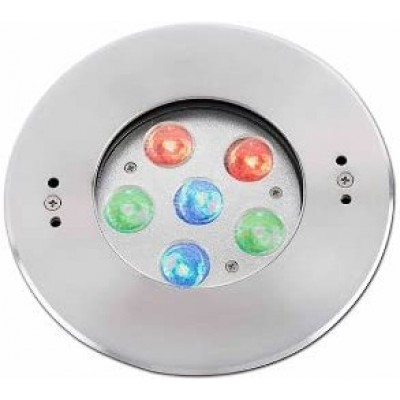 236,95 € Free Shipping | Recessed lighting 2W Round Shape Ø 18 cm. LED Living room, dining room and bedroom. Aluminum, Crystal and Metal casting. Aluminum Color