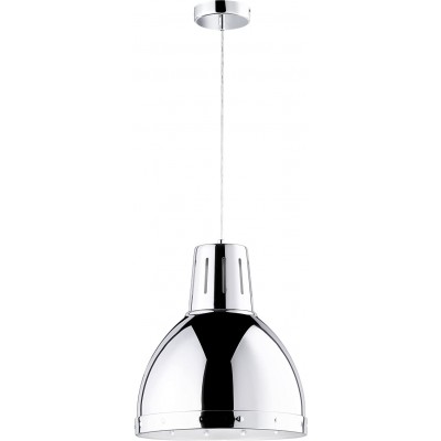 127,95 € Free Shipping | Hanging lamp 60W 40×34 cm. Metal casting. Plated chrome Color