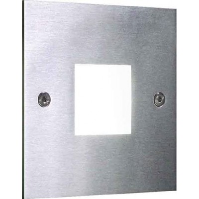 室内嵌入式照明 10W 正方形 形状 10×8 cm. 玻璃. 灰色的 颜色
