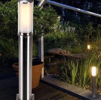 201,95 € Envío gratis | Baliza luminosa 15W 51×17 cm. LED Acero inoxidable y policarbonato. Color gris