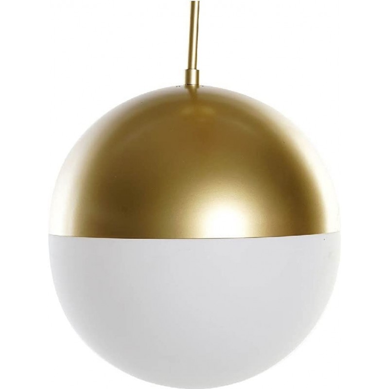 173,95 € Бесплатная доставка | Подвесной светильник Сферический Форма 11×6 cm. Гостинная, столовая и лобби. Кристалл и Металл. Белый Цвет