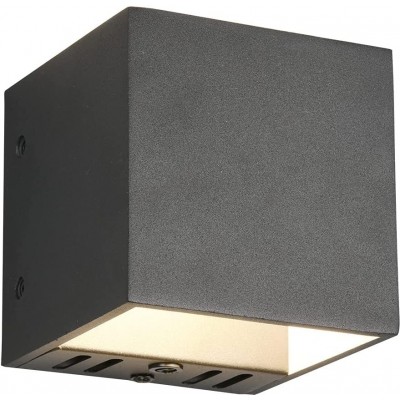 182,95 € Free Shipping | Indoor wall light Trio 5W Cubic Shape 10×10 cm. Bidirectional light output Dining room, bedroom and lobby. Modern Style. Metal casting. Black Color