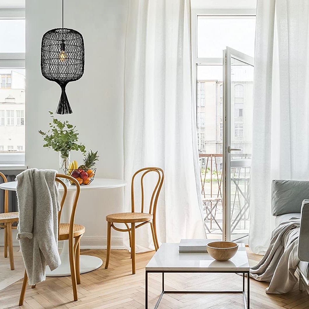 292,95 € Free Shipping | Hanging lamp 40W Ø 40 cm. Metal casting and polycarbonate. Black Color