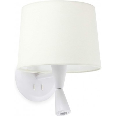 Настенный светильник для дома 15W Коническая Форма 28×26 cm. Дополнительный свет для чтения Спальная комната. Стали. Белый Цвет