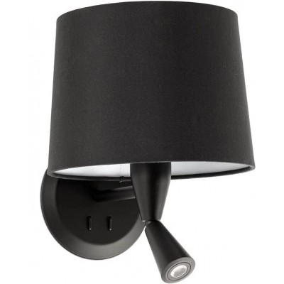 Настенный светильник для дома 15W Цилиндрический Форма 29×25 cm. Вспомогательная лампа для чтения Спальная комната. Стали. Чернить Цвет