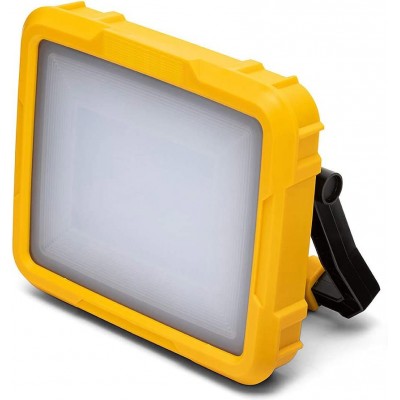 214,95 € Envío gratis | Foco proyector exterior 30W 21×18 cm. LED para construcción Policarbonato. Color amarillo