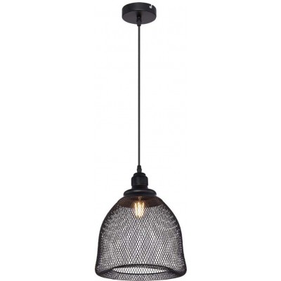 Lampe à suspension Façonner Conique 42×39 cm. Salle, chambre et hall. Métal et Polycarbonate. Couleur noir