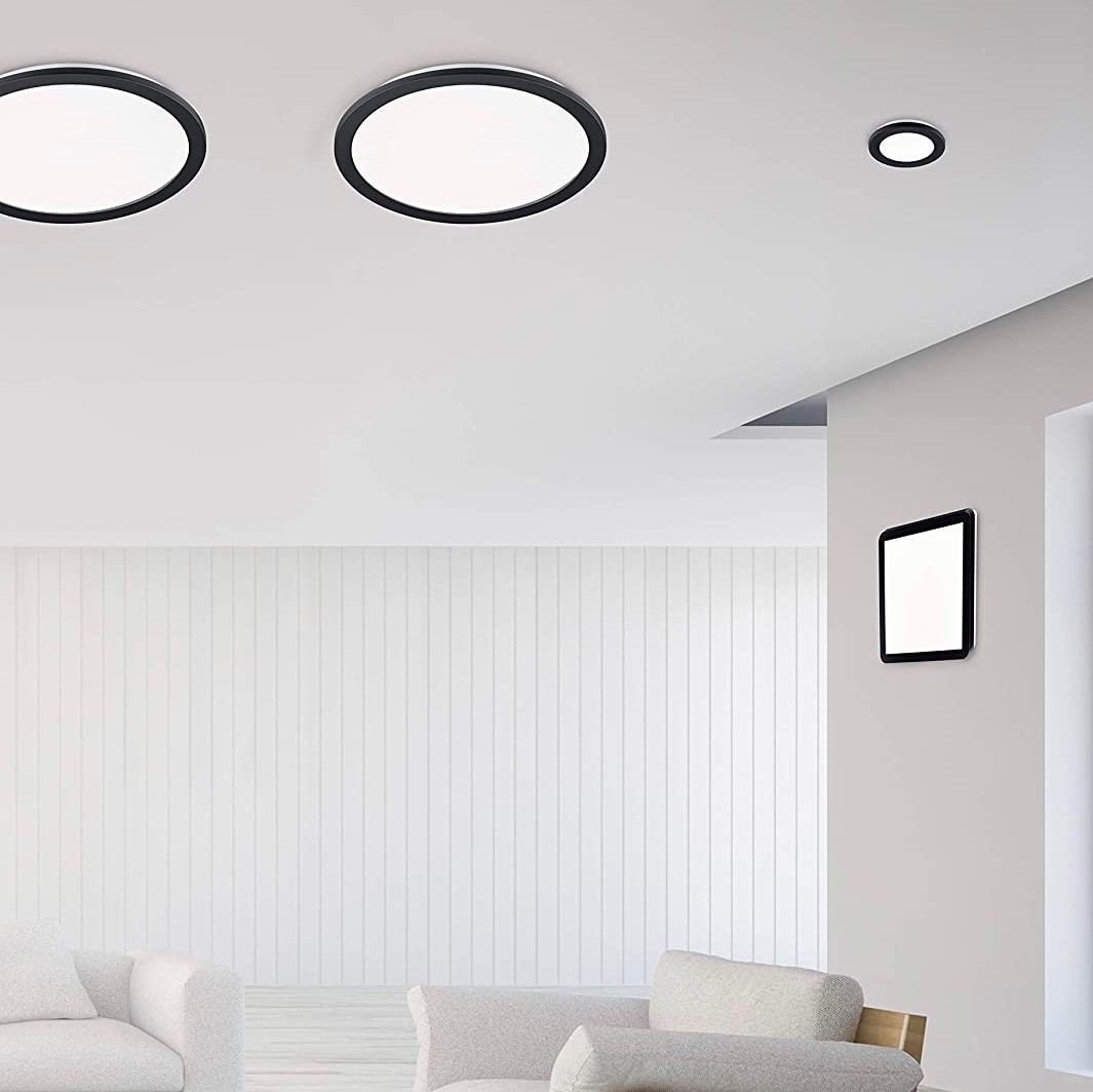 179,95 € Envoi gratuit | Plafonnier intérieur Reality 24W 40×40 cm. LED Acrylique et pmma. Couleur noir