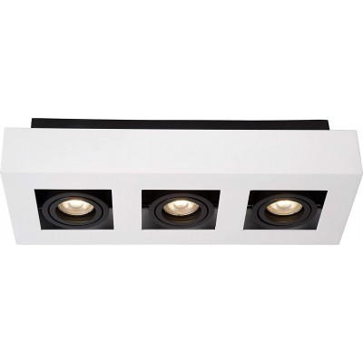 172,95 € Spedizione Gratuita | Faretto da interno 15W 36×14 cm. 3 punti luce Alluminio. Colore bianca