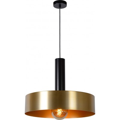 Hanging lamp 60W Round Shape 130×50 cm. Living room, dining room and bedroom. Retro Style. Steel. Golden Color