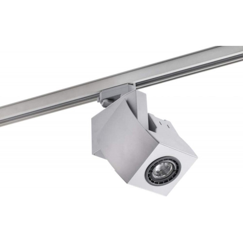 153,95 € Envoi gratuit | Projecteur d'intérieur 21×12 cm. LED réglable. système rail-rail Couleur gris