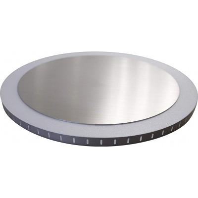Luz de parede interna 18W 34×34 cm. Pmma. Cor prata