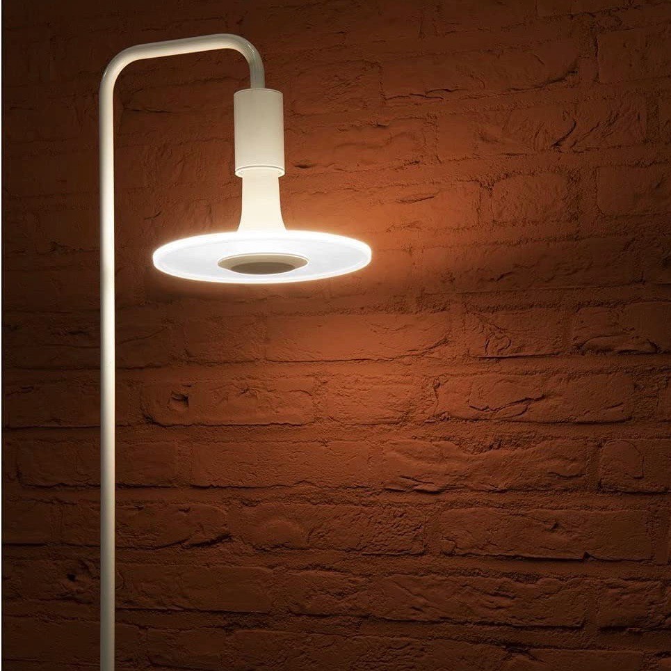214,95 € Kostenloser Versand | Stehlampe 24W 117×29 cm. Stahl und aluminium. Weiß Farbe