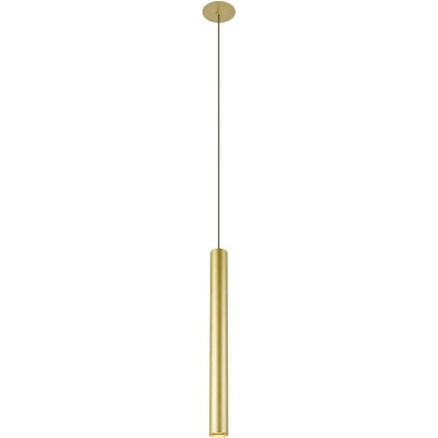 249,95 € Free Shipping | Hanging lamp 9W 3000K Warm light. Cylindrical Shape 45×4 cm. LED Living room, dining room and bedroom. Modern Style. Aluminum. Golden Color