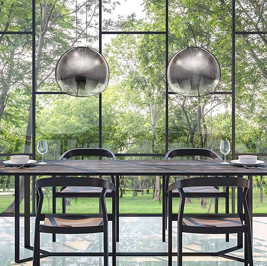 252,95 € Free Shipping | Hanging lamp 40W 195×40 cm. Adjustable height Crystal, metal casting and glass. Plated chrome Color