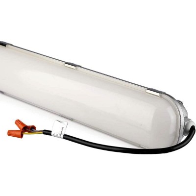 Lámpara de techo 60W 120×9 cm. LED Aluminio y pmma. Color blanco