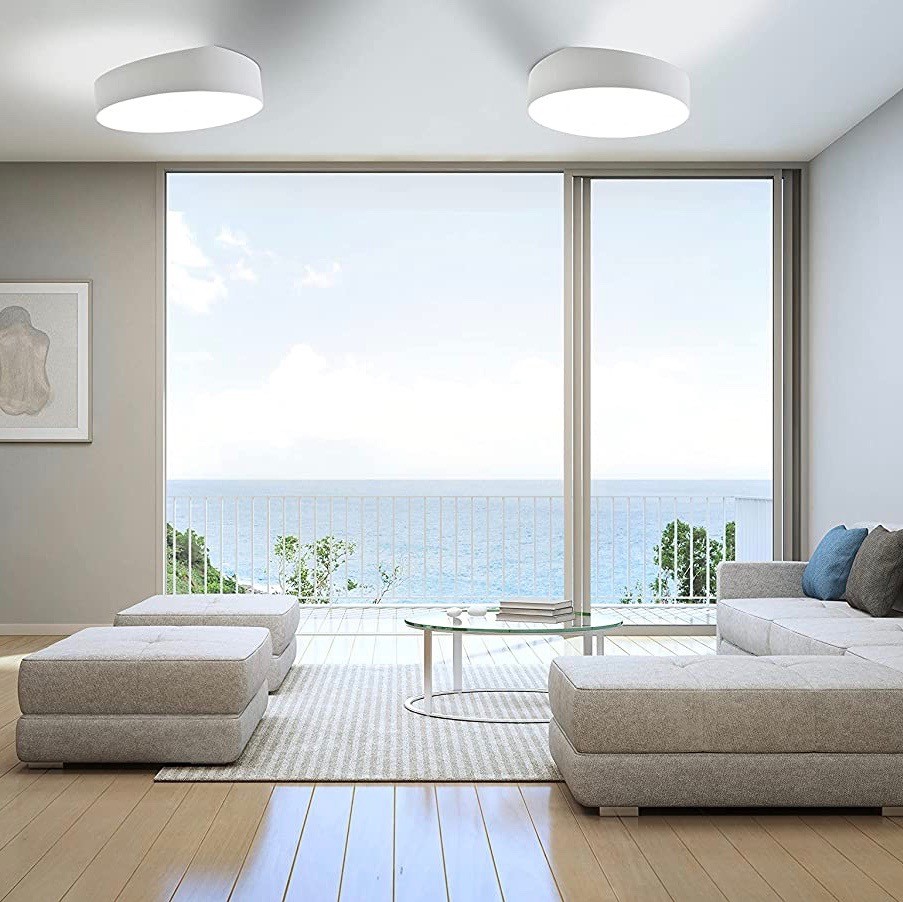 169,95 € Envio grátis | Luz de teto interna Ø 50 cm. Acrílico. Cor prata