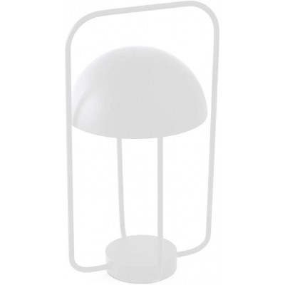 Lámpara de sobremesa 3W Forma Esférica 31×17 cm. LED portátil Salón, comedor y dormitorio. Estilo moderno. Metal. Color blanco